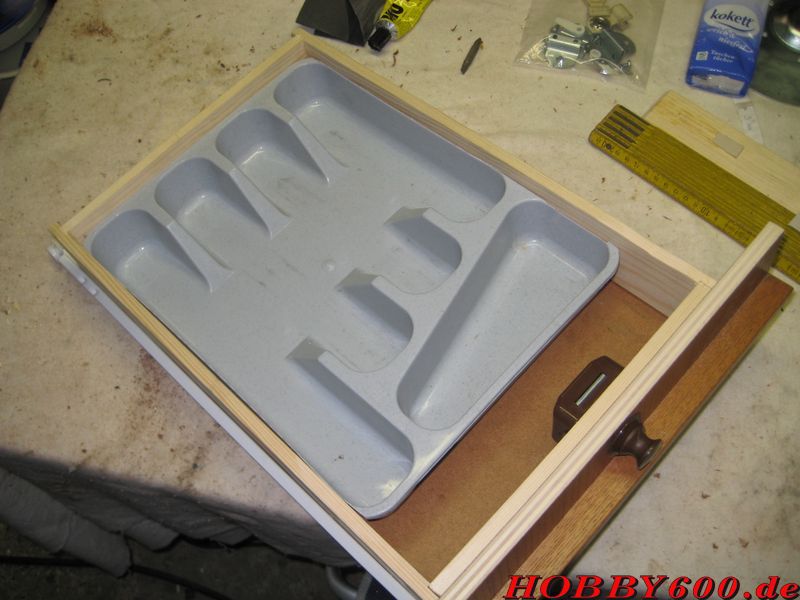 Schublade mit Besteckkasten Schublade 003
